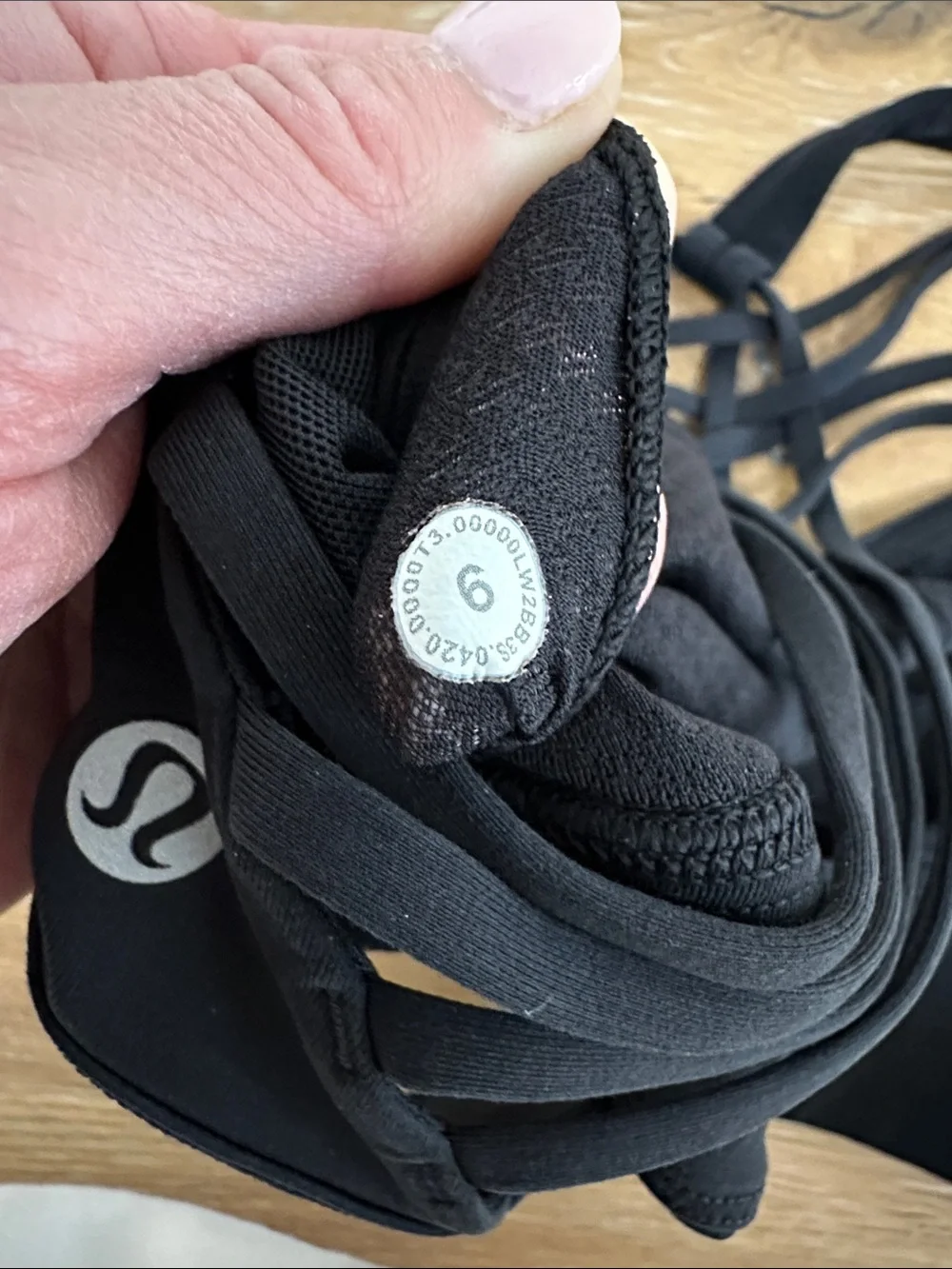 Lululemon long line bra. Black. Size 6